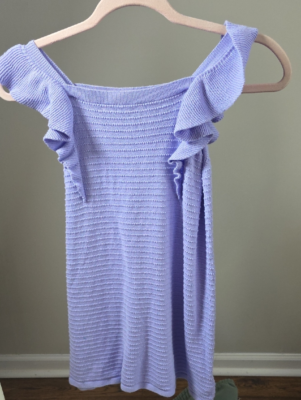 GAP Lavender Ruffled Knit Girls Dress